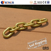 Yellow Zinc-Plated Carbon Steel Chain